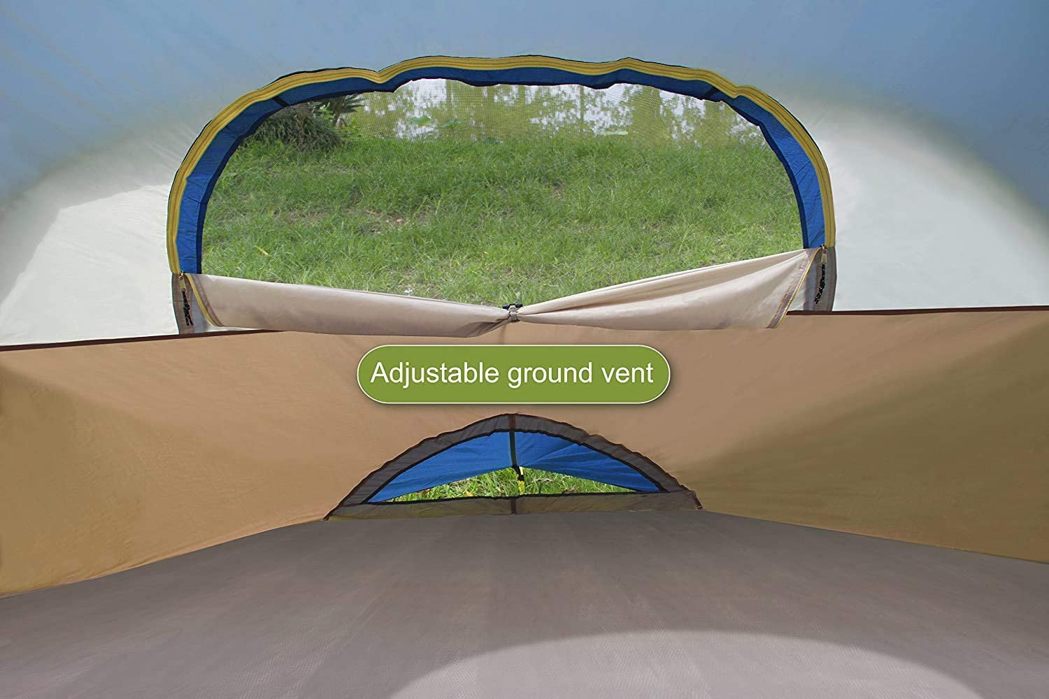 6 Person Family Tent Dome Camping Tent with Carry Bag and Rainfly