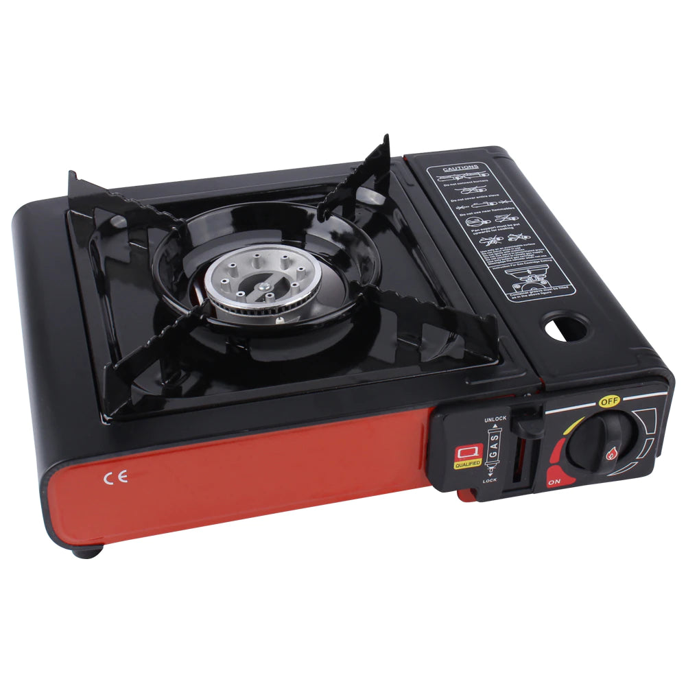 Outdoor Portable Foldable Gas Stove Dual Use Hiking Set Camping Stove Equipment for Hiking Trekking Picnic Party